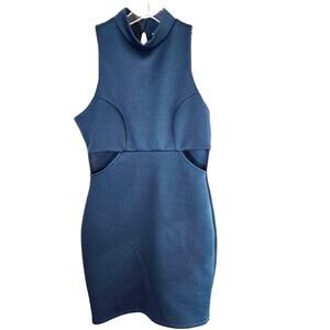 Blue Blush Women's Dress Medium M Teal Sleeveless Misses Size 8 10